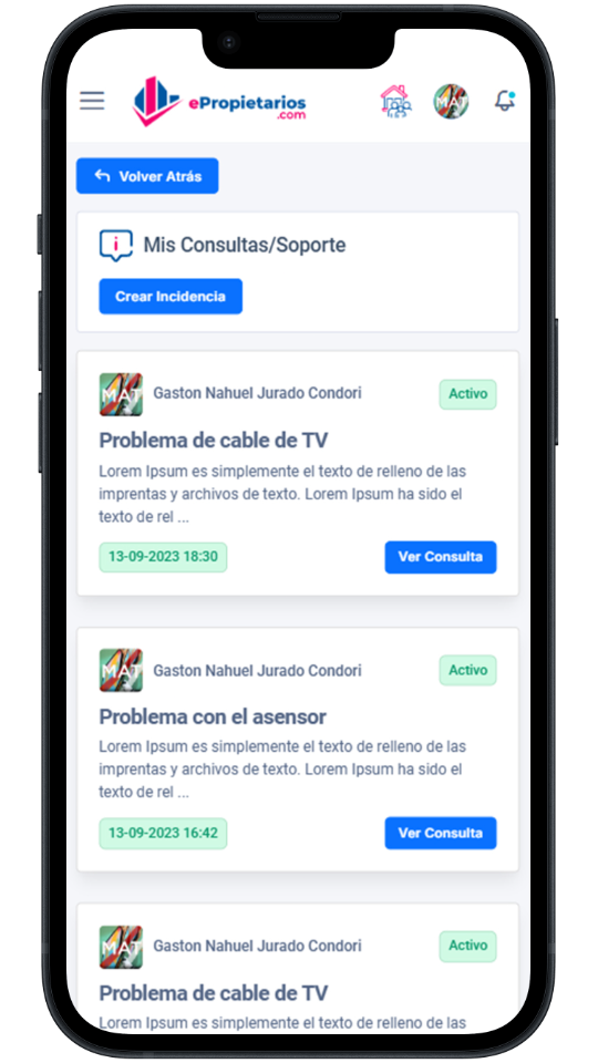 Incidencias & Reparaciones | ePropietarios